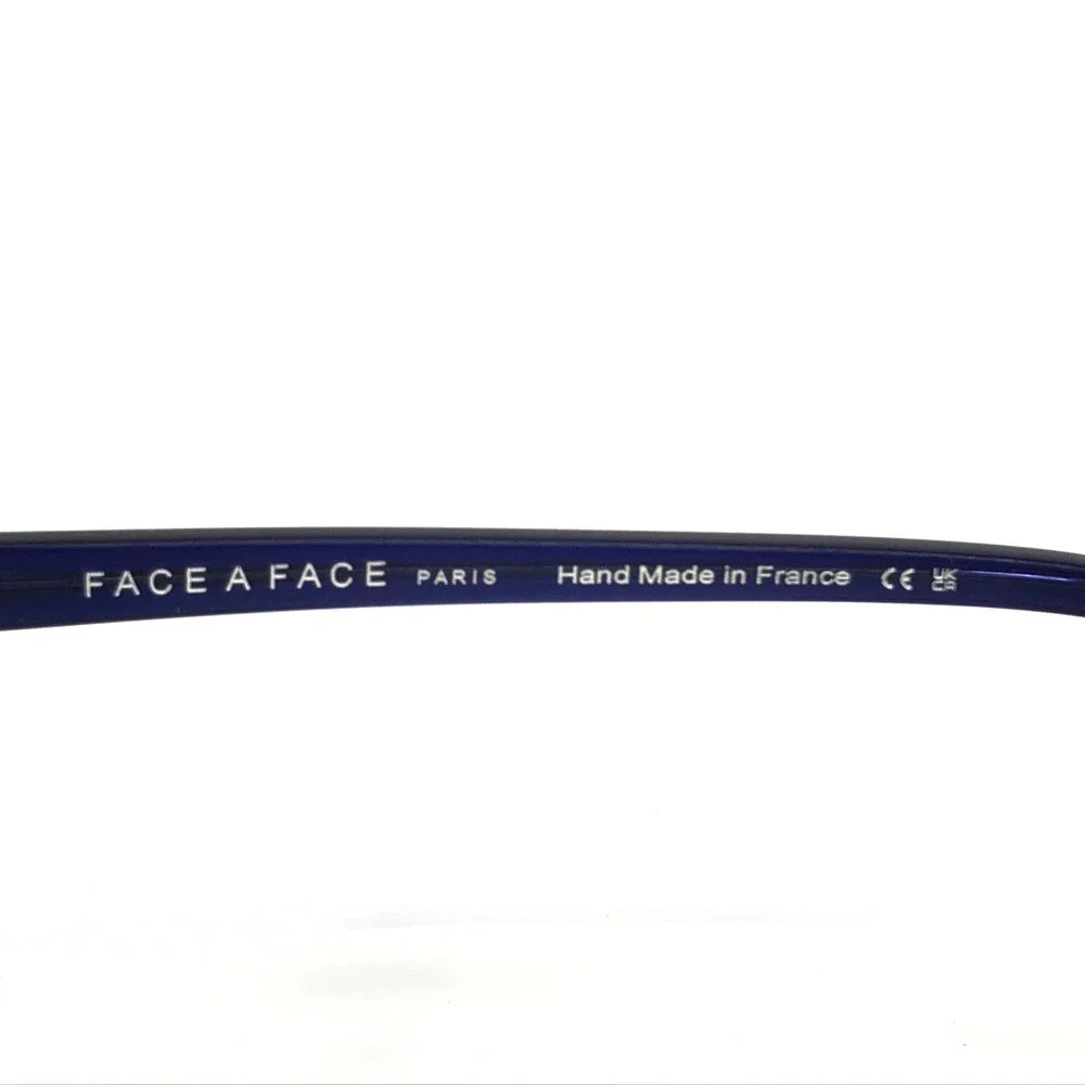 Bocca by Face A Face Eyeglasses Frames KAHLO 3 Col 2162 Blue Cat Eye 55-16-145